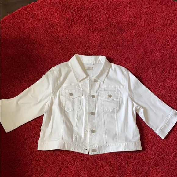 LOFT White Jean Jacket - Picture 3 of 4